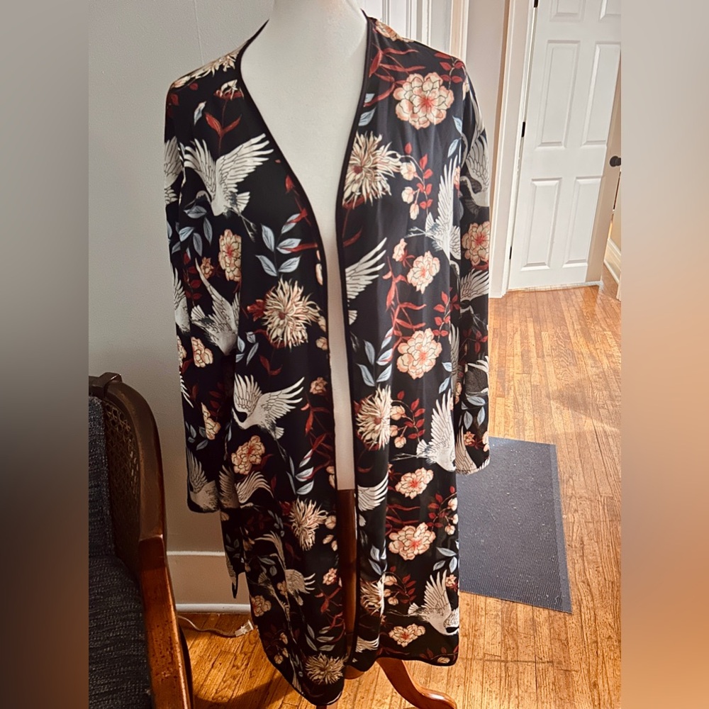 Kimono print plus size